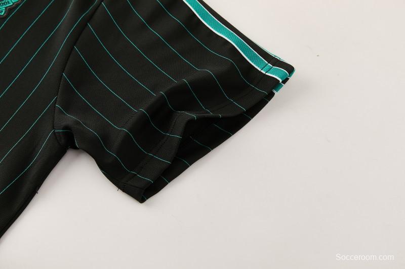 26/27  Liverpool  Black Short Sleeve+Soccer Shorts