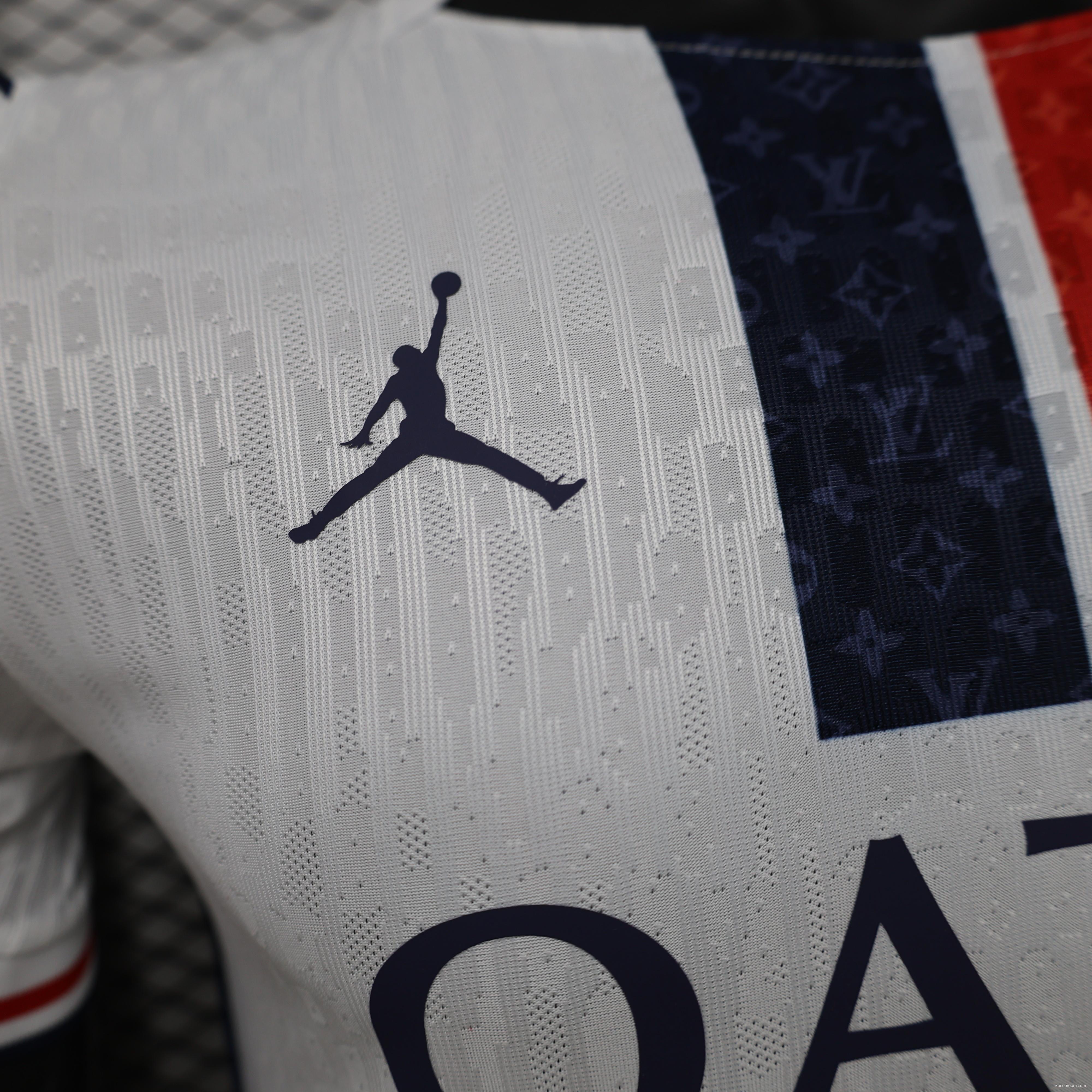 Player Version 26/27 Paris Saint-Germain Away  White & Navy/Red Stripe Special Edition Jersey