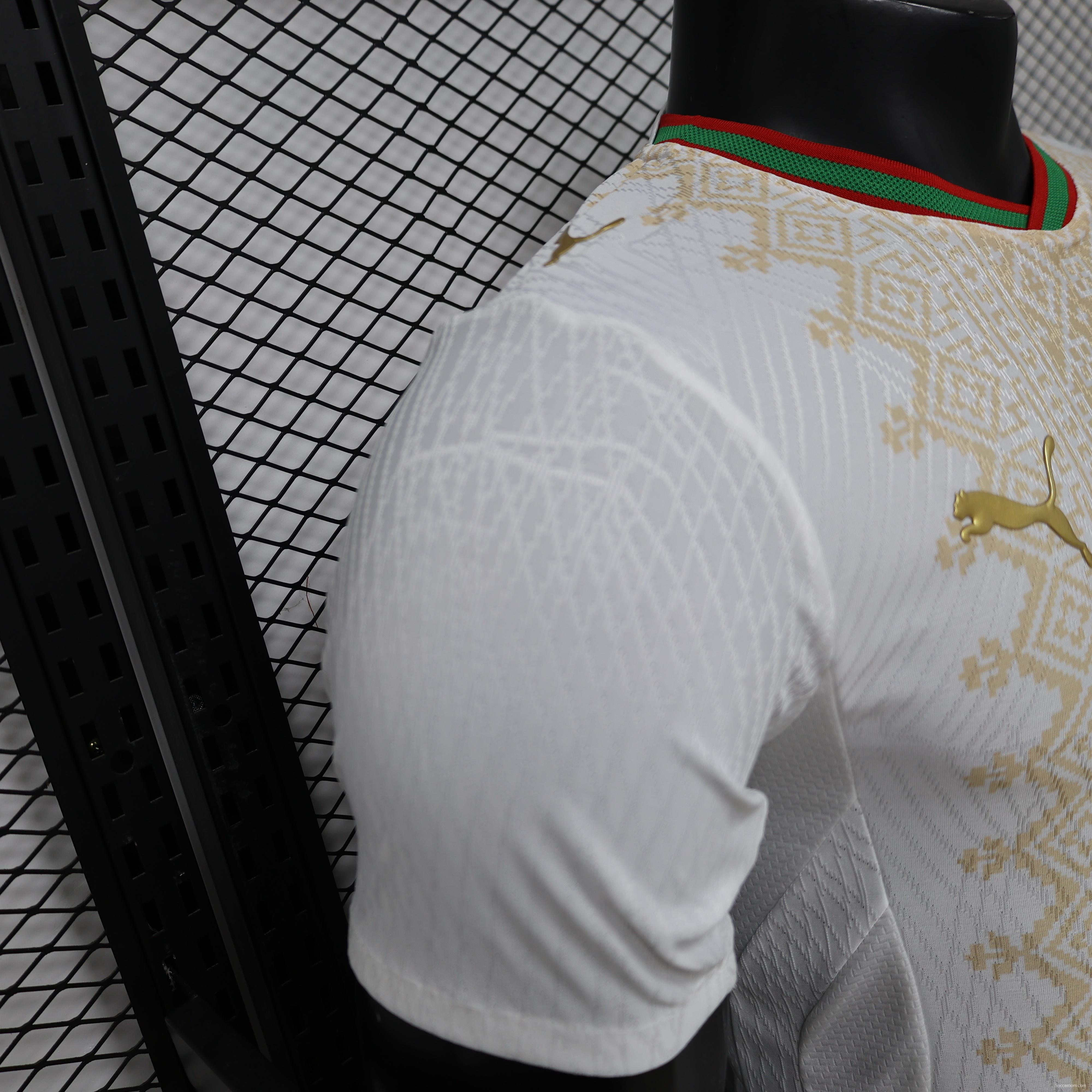 Player Version 26/27  Morocco  Away  White & Gold Amazigh Pattern Jersey