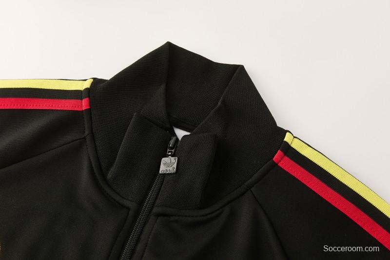 2026/27 Jamaica  Black  Full Zipper Jacket Tracksuit + Long Pants