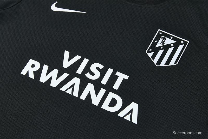 2026 Atletico Madrid Black Short Sleeve+Soccer Shorts