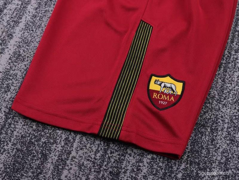 Retro 17/18 Kids AS Roma Home Jersey
