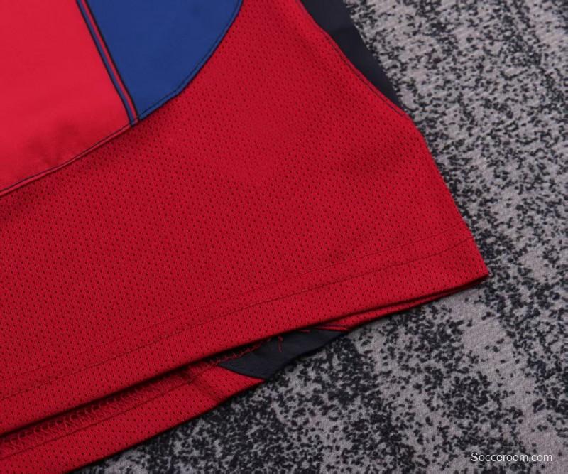 Retro Kids 03/04 Barcelona Red Blue Home Jersey