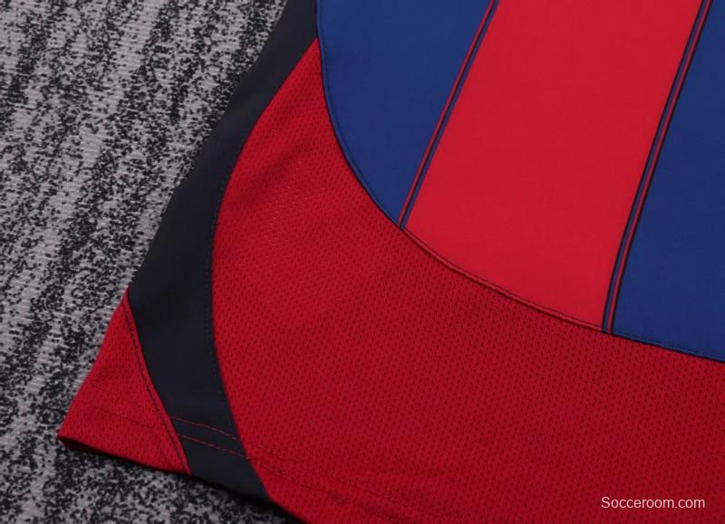 Retro Kids 03/04 Barcelona Red Blue Home Jersey