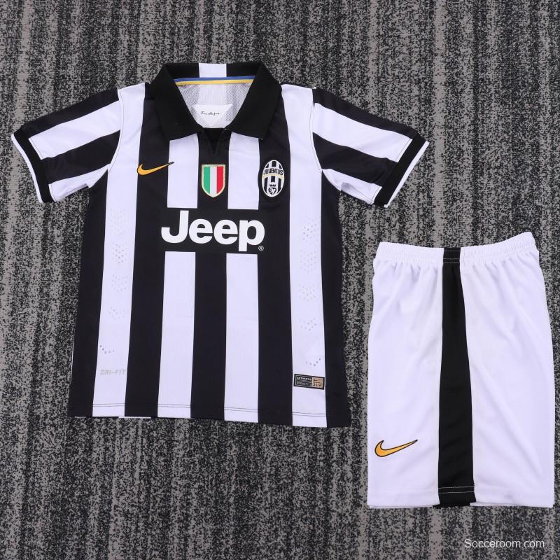 Retro Kids 14/15 Juventus Home Jersey