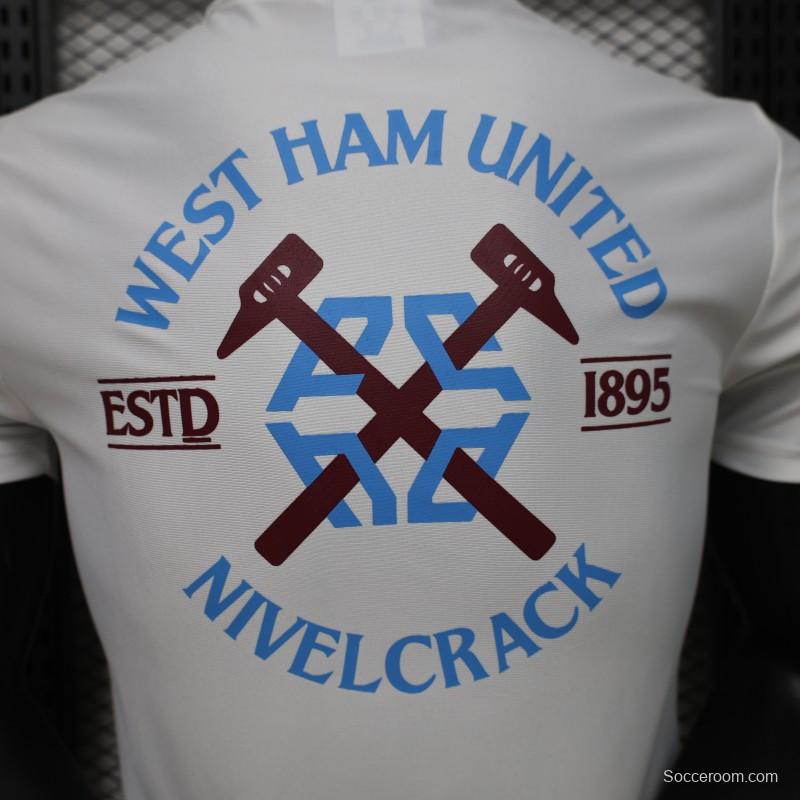 Player Version 26/27 West Ham United White Short Sleeve Training Jersey
