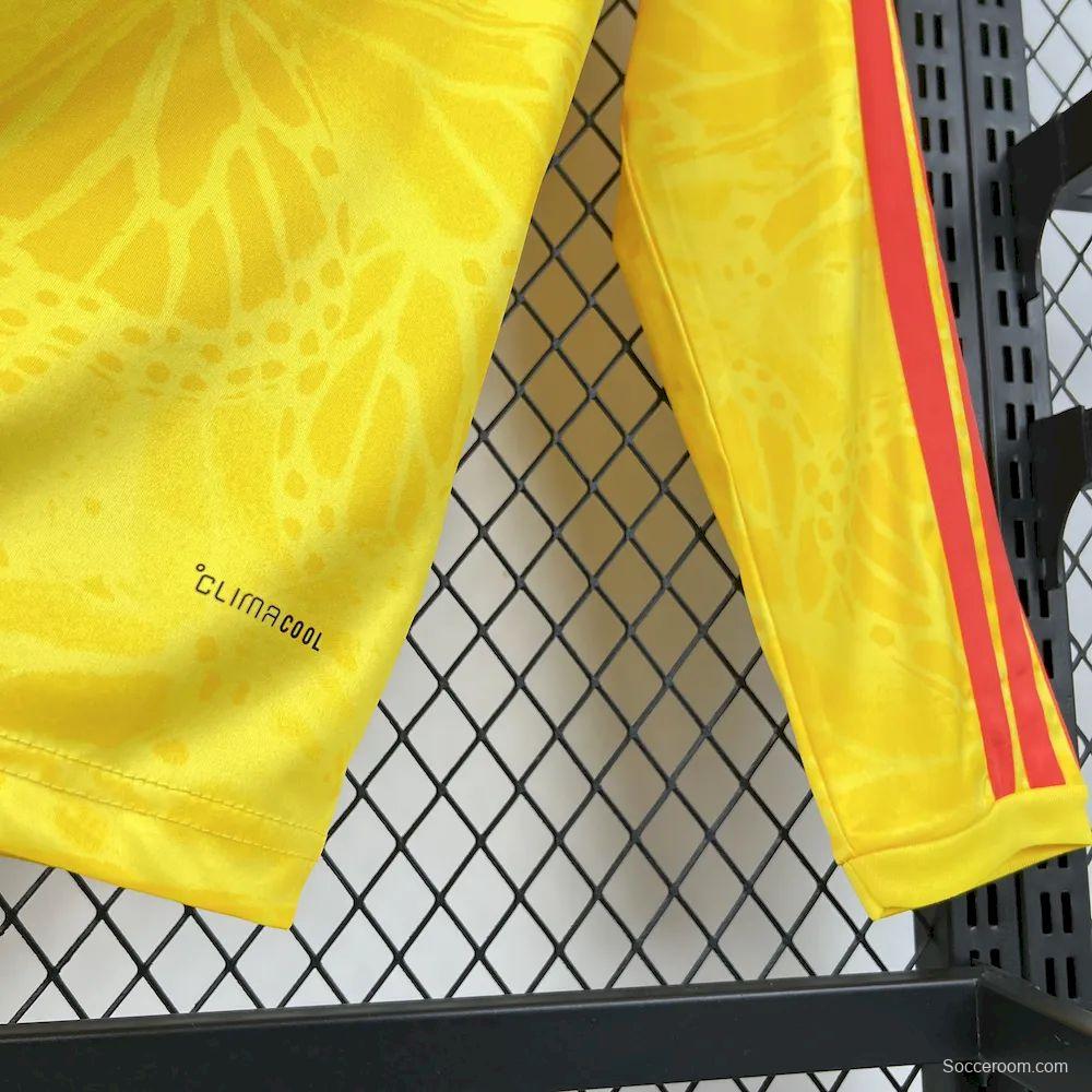 2026 Mens Colombia World Cup Home Long Sleeve Jersey