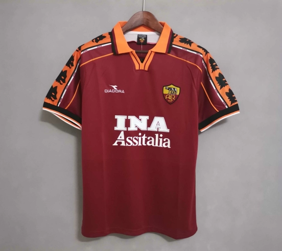 Retro 98 99 AS Roma Home Jersey