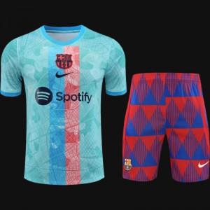 23-24  Barcelona Sky Blue Short Sleeve Jersey+Shorts