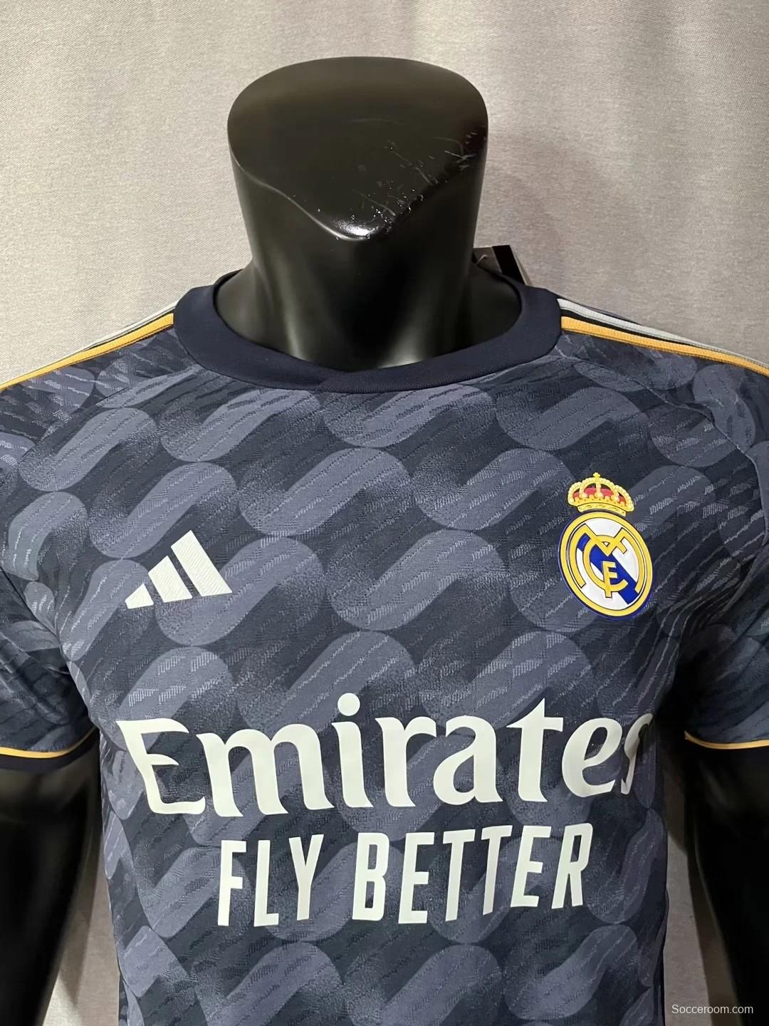 Player Version 23/24 Real Madrid Away Black Jersey