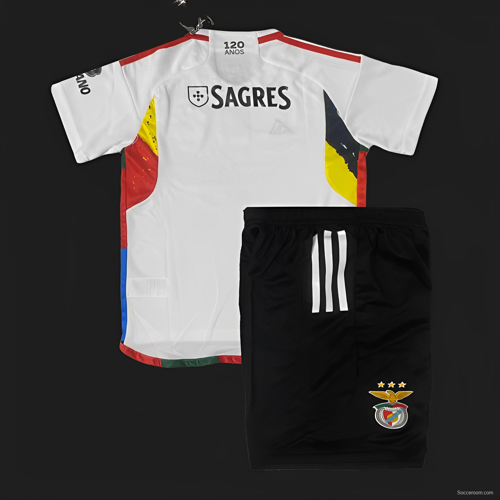 23/24 Kids Benfica Third White Jersey