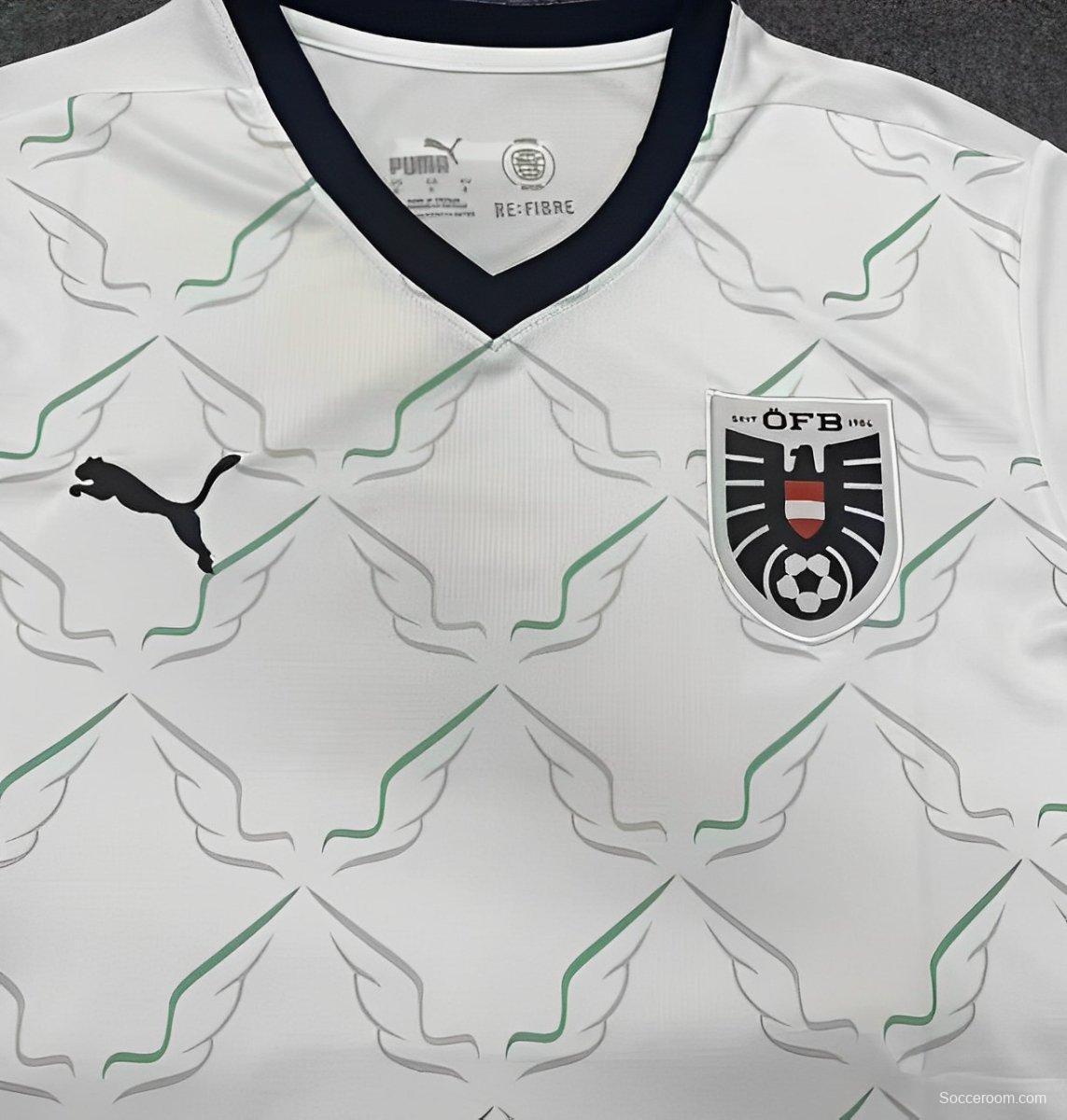 2024 Austria Away White Jersey