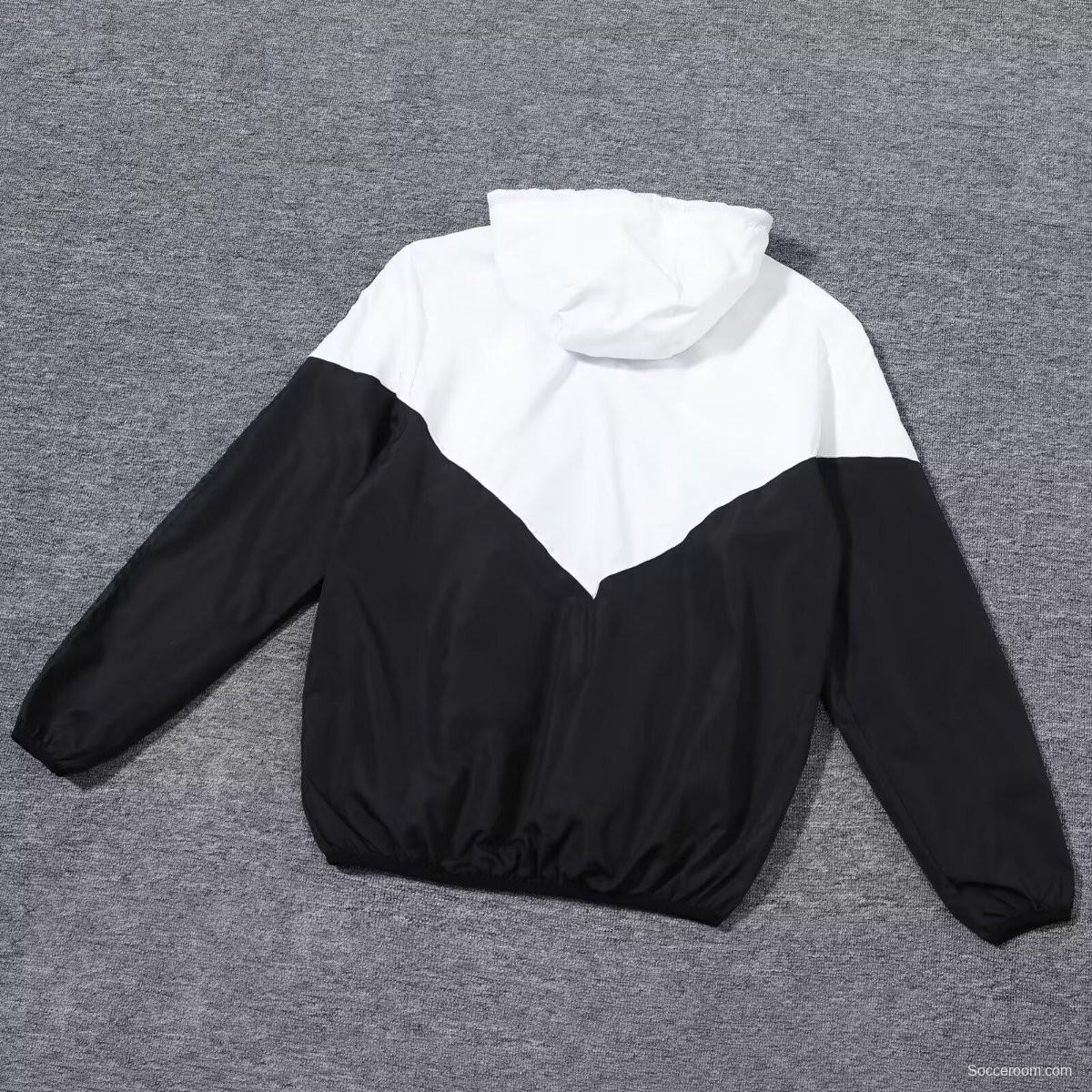 2024 Germany White/Black Windbreaker