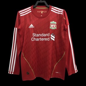 Retro 10/11 Liverpool Home Long Sleeve Soccer Jersey