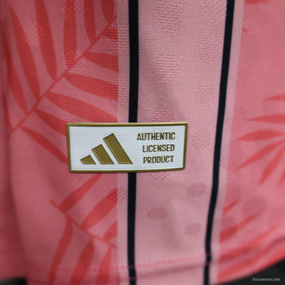 Player Version 25/26 Inter Miami CF Pink with Palm Leaf and Stripes Jersey