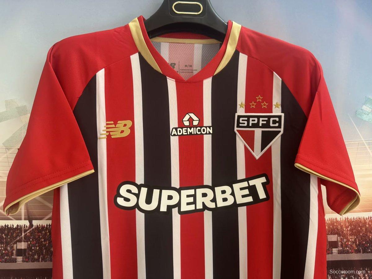25/26 Sao Paulo Home Jeresy With Full Sponsors