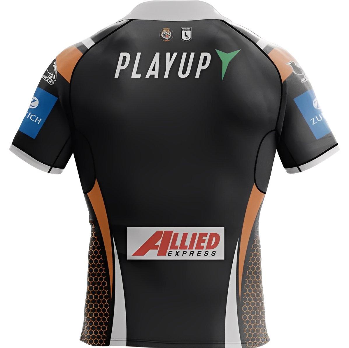 25/26 Wests Tigers Black with Orange Chevron Jersey
