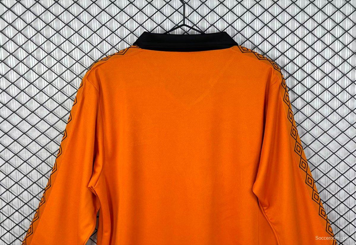 Retro 80/81 Wolverhampton Wanderers Home Long Sleeve Jersey