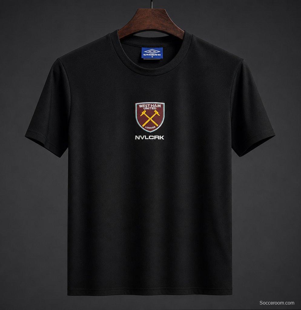 26/27 West Ham United NVLCRK Crest Men's Black Football T-Shirt