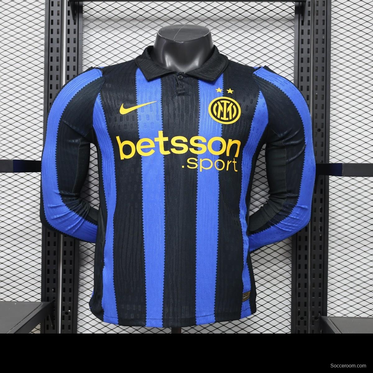 Player Version 26/27 Inter Milan Home Long Sleeve Jersey