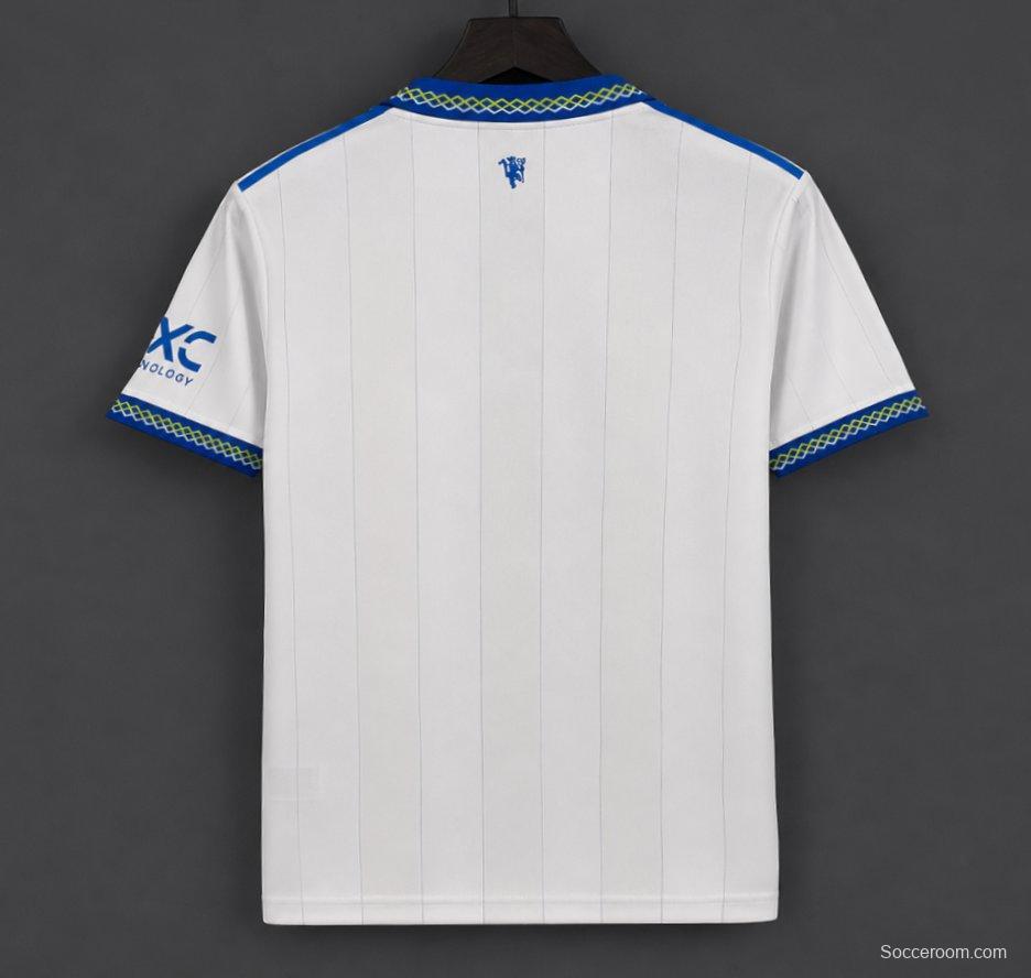 26/27 Manchester United White Pinstripe Away Jersey