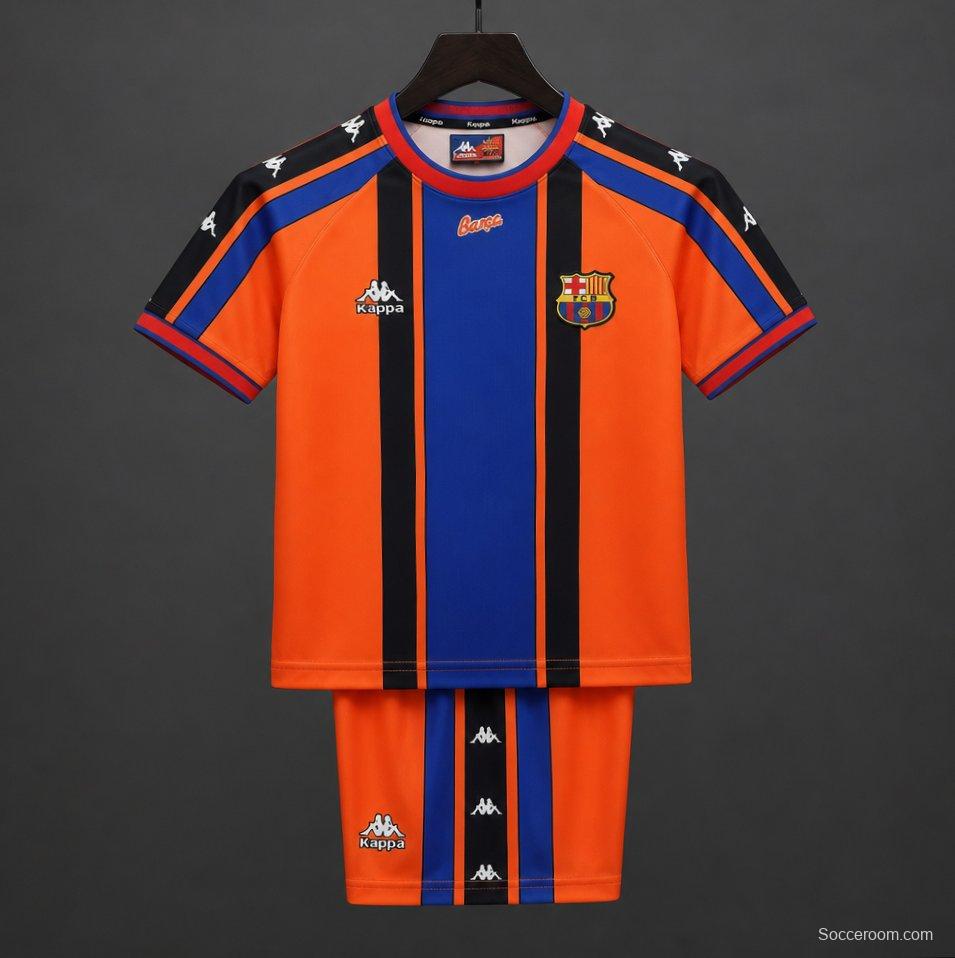 Retro Kids 97/98 Barcelona Away Jersey