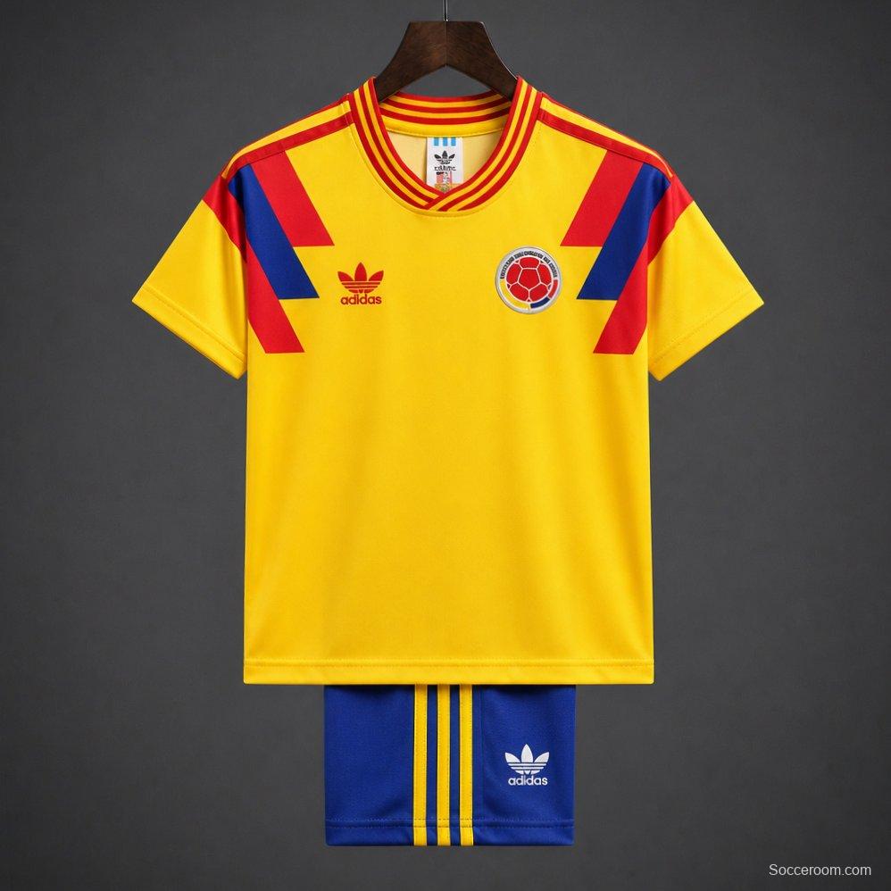 Retro Kids 1990 Colombia Home Jersey