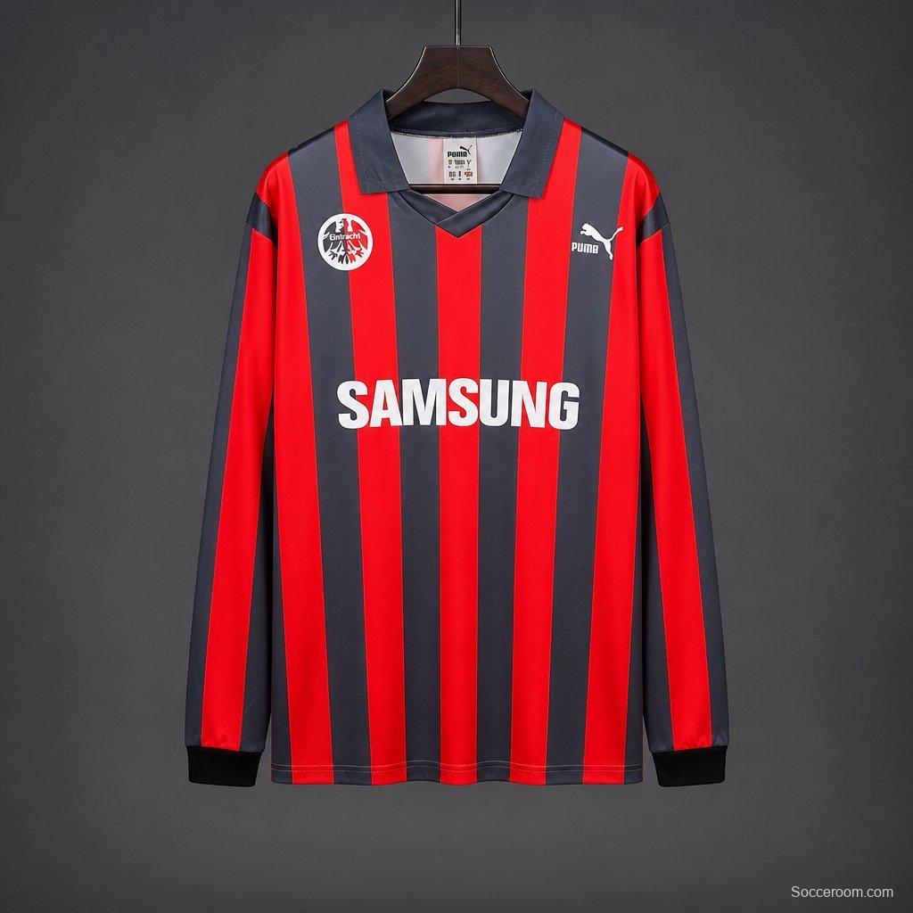 Retro 92/93 Eintracht Frankfurt Home Long Sleeve Jersey