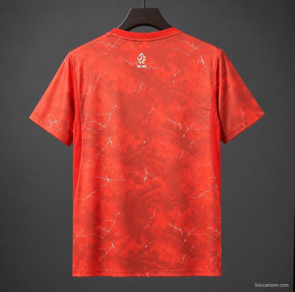 2026 Poland Away Vibrant Red Jersey