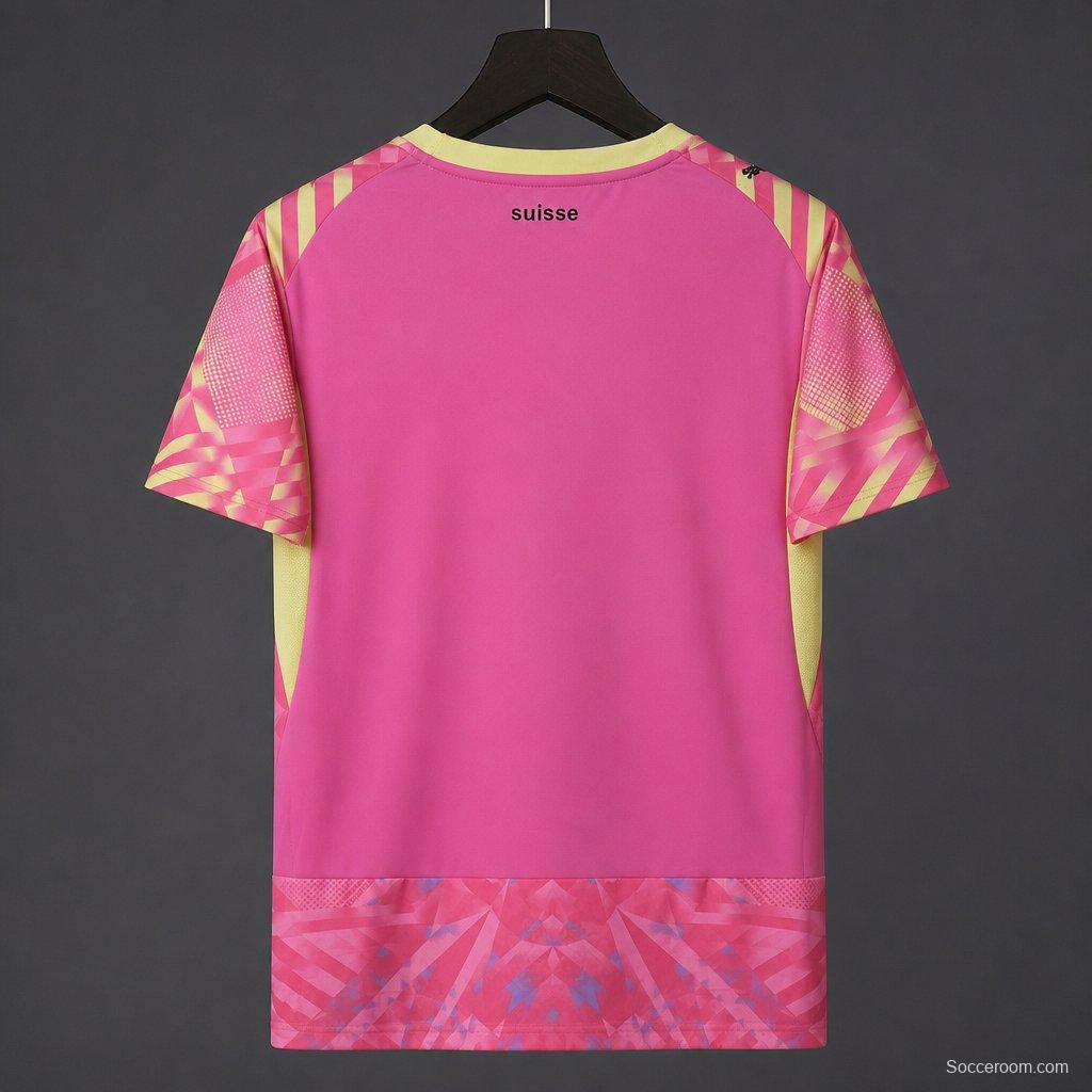 2026 Switzerland Pink Goalkeeper Jersey